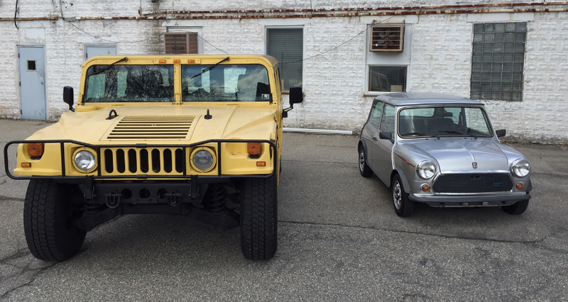 Illustration for article titled Comparison Test: Original Mini vs.
Original Hummer
